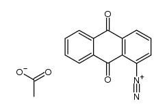 9,10-dioxo-9,10-dihydro-anthracene-1-diazonium , acetate结构式