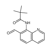 8-trimethylacetamido-7-quinolinecarbaldehyde结构式