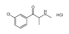 3'-chloro-2-methylaminopropiophenone hydrochloride Structure