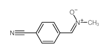 Benzonitrile,4-[(methyloxidoimino)methyl]- Structure