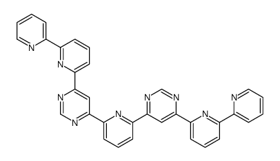 4-(6-pyridin-2-ylpyridin-2-yl)-6-[6-[6-(6-pyridin-2-ylpyridin-2-yl)pyrimidin-4-yl]pyridin-2-yl]pyrimidine Structure