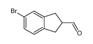 5-bromo-2,3-dihydro-1H-indene-2-carbaldehyde结构式