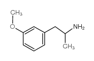 1-(3-甲氧基苯基)丙基-2-胺结构式