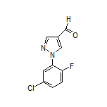 1-(5-Chloro-2-fluorophenyl)-1H-pyrazole-4-carbaldehyde Structure