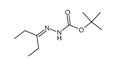 Hydrazinecarboxylic acid, (1-ethylpropylidene)-, 1,1-dimethylethyl ester (9CI) picture