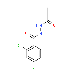 2,4-Dichloro-N'-(trifluoroacetyl)benzohydrazide结构式