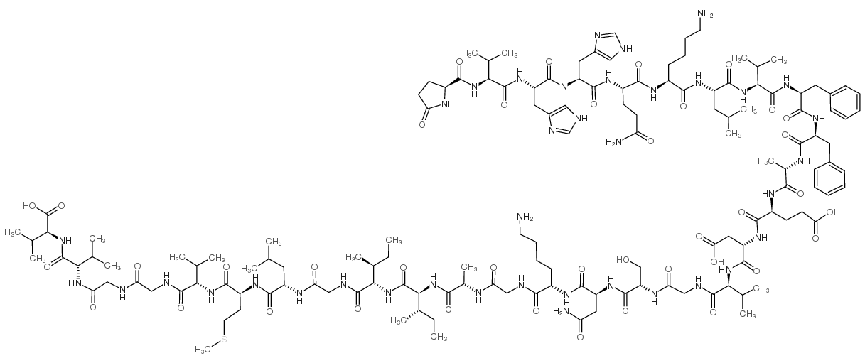 (Pyr11)-Amyloid β-Protein (11-40) structure