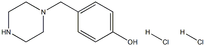 4-((piperazin-1-yl)methyl)phenol 2hcl Structure