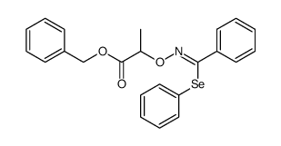 benzyl 2-(((phenyl(phenylselanyl)methylene)amino)oxy)propanoate结构式