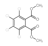 1,2-Benzenedicarboxylicacid, 3,4,5,6-tetrachloro-, 1,2-dimethyl ester Structure