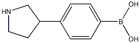 4-(Pyrrolidin-3-yl)phenylboronic acid结构式