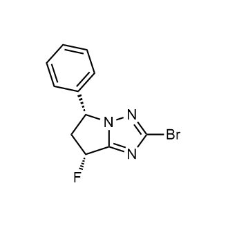 (5r,7r)-2-溴-7-氟-5-苯基-6,7-二氢-5h-吡咯并[1,2-b][1,2,4]三唑图片