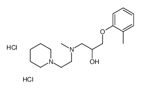 1-(2-methylphenoxy)-3-[methyl(2-piperidin-1-ylethyl)amino]propan-2-ol,dihydrochloride结构式