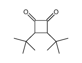 3,4-Di-tert-butyl-1,2-cyclobutanedione Structure