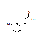 (S)-3-(3-Chlorophenyl)butanoic Acid Structure