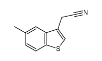 (5-METHYL-1-BENZOTHIEN-3-YL)ACETONITRILE Structure