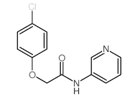 Acetamide,2-(4-chlorophenoxy)-N-3-pyridinyl- Structure