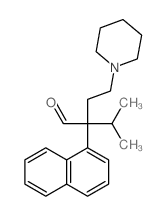 1-Piperidinebutanal, a-(1-methylethyl)-a-1-naphthalenyl- structure