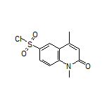 1,4-Dimethyl-2-oxo-1,2-dihydroquinoline-6-sulfonyl Chloride Structure