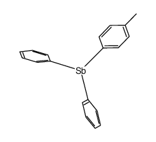 DIPHENYL(O-TOLYL)ANTIMONY(III)结构式