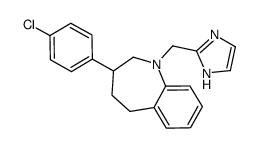 3-(4-chlorophenyl)-1-(1H-imidazol-2-ylmethyl)-2,3,4,5-tetrahydro-1-benzazepine结构式