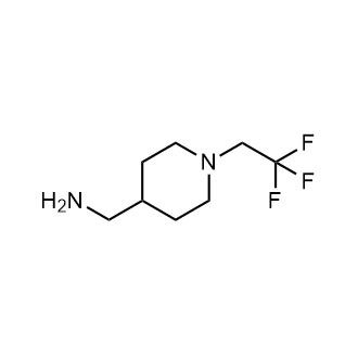 [1-(2,2,2-三氟乙基)哌啶-4-基]甲胺结构式