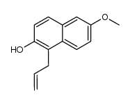 1-allyl-6-methoxy-2-naphthol Structure