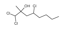 1,1,4-trichloro-2-methyloctan-2-ol结构式