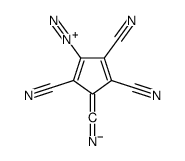 5-Diazo-1,3-cyclopentadiene-1,2,3,4-tetracarbonitrile Structure