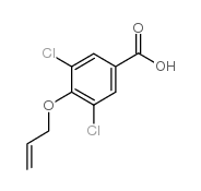 4-烯丙氧基-3,5-二氯-苯甲酸结构式