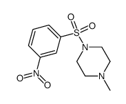 3-[(4-methylpiperazinyl)-sulfonyl]-1-nitrobenzene结构式