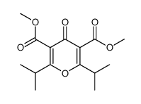 dimethyl 2,6-diisopropyl-4-oxo-2H-pyran-3,5-dicarboxylate Structure