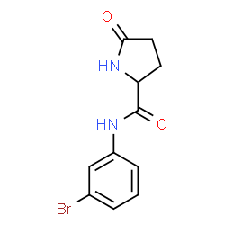 N-(3-bromophenyl)-5-oxopyrrolidine-2-carboxamide结构式