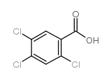 2,4,5-三氯苯甲酸结构式