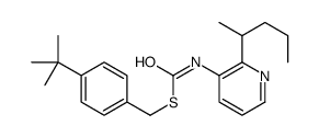 S-((4-(1,1-Dimethylethyl)phenyl)methyl)O-(1-methylbutyl)-3-pyridinylcarbonimidothioate Structure