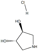 trans-3,4-Dihydroxypyrrolidine hydrochloride structure