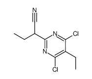 2-(4,6-dichloro-5-ethyl-pyrimidin-2-yl)-butyronitrile结构式