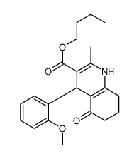 butyl 4-(2-methoxyphenyl)-2-methyl-5-oxo-4,6,7,8-tetrahydro-1H-quinoline-3-carboxylate Structure