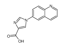 1-quinolin-6-ylimidazole-4-carboxylic acid结构式