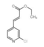 3-(2-CHLORO-PYRIDIN-4-YL)-ACRYLIC ACID ETHYL ESTER Structure