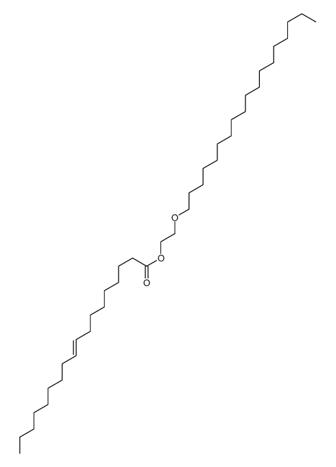 9-Octadecenoic acid 2-(octadecyloxy)ethyl ester结构式