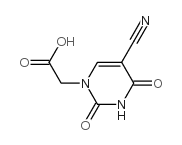 2-[5-Cyano-2,4-dioxo-3,4-dihydro-(2H)pyrimidin-1-yl]acetic acid structure