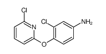 3-chloro-4-(6-chloropyridin-2-yl)oxyaniline结构式