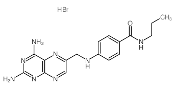 4-[(2,4-diaminopteridin-6-yl)methylamino]-N-propyl-benzamide Structure