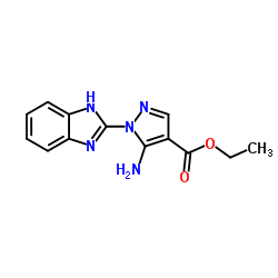 5-AMINO-1-(1H-BENZOIMIDAZOL-2-YL)-1H-PYRAZOLE-4-CARBOXYLIC ACID ETHYL ESTER picture