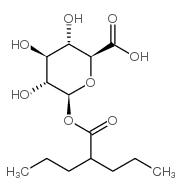 Valproic Acid b-D-Glucuronide Structure