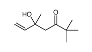 5-hydroxy-2,2,5-trimethylhept-6-en-3-one结构式