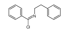 N-(2-phenylethyl)benzenecarboximidoyl chloride结构式