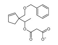 3-oxo-3-[1-[1-(phenylmethoxymethyl)cyclopent-2-en-1-yl]ethoxy]propanoate结构式