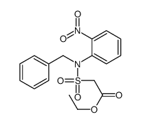 ethyl 2-[benzyl-(2-nitrophenyl)sulfamoyl]acetate Structure